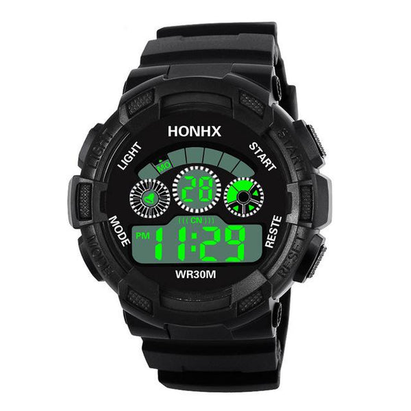 Men's Clock Sport Digital LED Waterproof Wrist Watch Luxury Men Analog Digital Military Army Stylish Mens Electronic watch Clock