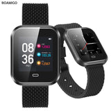 BOAMIGO Smart Watch Sport Smart Wristband Call Message Reminder Calorie Alloy Watch For IOS Android Phone Bluetooth Relogio
