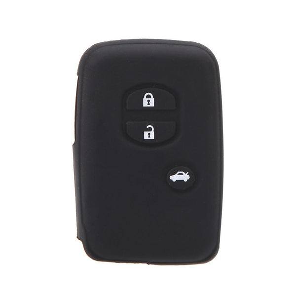 Silicone Skin Car Remote Fob Shell Key Holder Case Cover for Toyota Land Cruiser Prado(2010) 3 Buttons