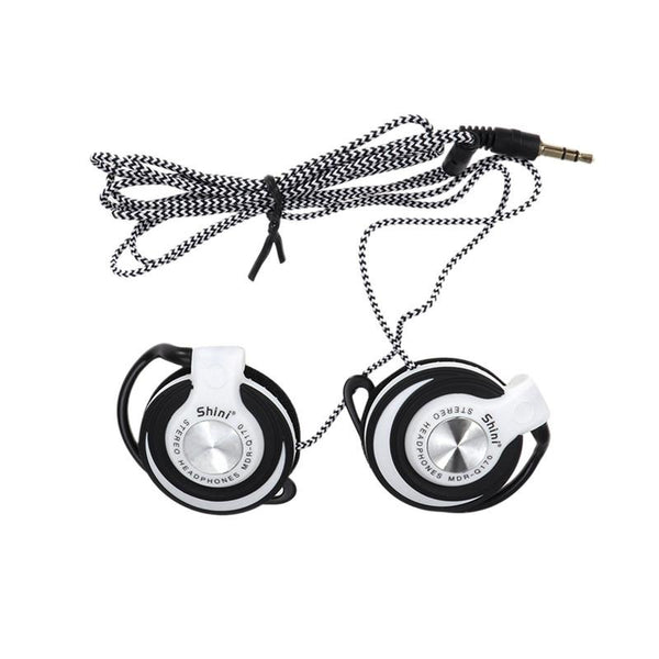 Wired Headset Clip On Ear Headphones EarHook Earphone Stereo Headphones For Mp3 Player Computer