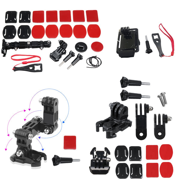 Motorcycle Full Face Helmet Front Side Chin Mount for Xiaomi YI 4K for GoPro Hero 6 5 4 3 SJCAM Sj4000 EKEN H9 POV Action Camera