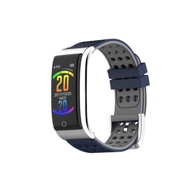 E08 0.96 Inch Smart Watch Waterproof Heart Rate Blood Pressure Pedometer Color Display Fitness Tracker Smart Band