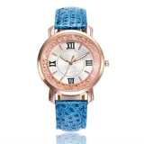 MINHIN Women Smart Watches Ladies Casual Dress Leather Quartz Wrist Watch Quicksand Jewelry Roman Numerals Rose Gold Watch