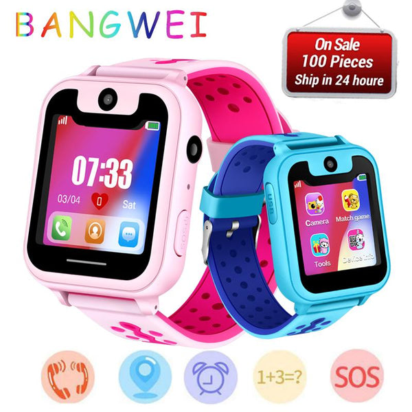New Fashion BANGWEI Brand Kids Smart Watches LED GPS Positioning Anti-lost Multifunction Digital Dlectronic Watch Boy Girl Clock