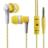 3.5mm Wired Headphone In-Ear Headset Stereo Music Smart Phone Tablet PC Earpiece Earphone Cable Pink