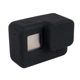 Soft Silicone Cover Protective Rubber Case + Lens Cap for Hero 5 Black