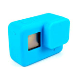 Soft Silicone Cover Protective Rubber Case + Lens Cap for Hero 5 Black