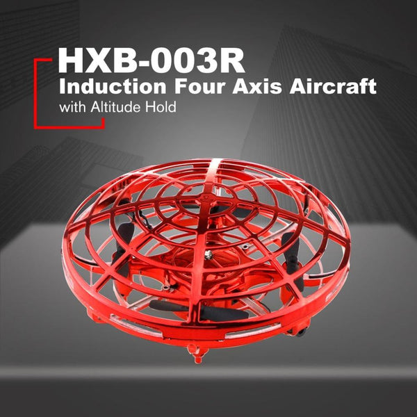HXB-003R Infrared Induction Headless Mode Drone Fixed Height Remote Control Induction Speed Regulation Four Axis Aircraft
