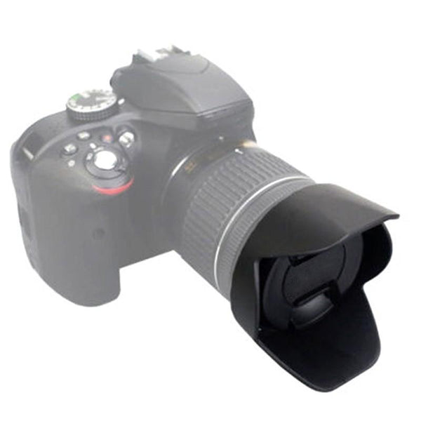 Lens Hood for HB N106 Nikon D3300 D5500 AF P 18 55mm f/3.5 5.6G   UK SELLER