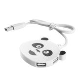 Panda Shaped High Speed 4 Port USB 2.0 Hub Splitter Adapter Compatible With Windows MacOS And Linux Systems High Quality