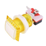 1Pcs Arcade Square LED Illuminated Push Button with Micro Switch Sensor