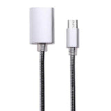 Aluminium Alloy Soft Tube 2 in 1 Micro USB+Type-C OTG Adapter Converter Cable Wire Cord for Android Phone USB Flash Disk