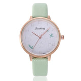 MINHIN Top Brand Luxury Watches Leather Watchband Maple Leaf Design Women's Watch Bracelet Smart Watches Gift