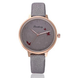 MINHIN Top Brand Luxury Watches Leather Watchband Maple Leaf Design Women's Watch Bracelet Smart Watches Gift
