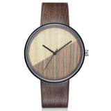 MINHIN Top Brand Luxury Men Watches Tree Textured Design PU Leather Quartz Watches Vintage Smart Watches Male Clock Relogio