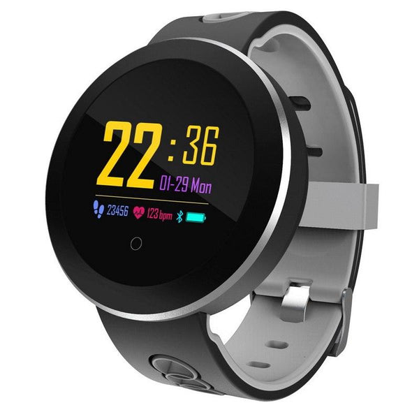 2018 Waterproof Rubber Strap Watches Bluetooth Meter Step Smart Watch Sport Blood Pressure Heart Rate Sleep Healthy Wristwatch