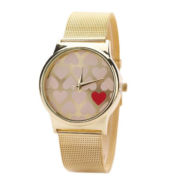 Fashion Leisure Women Watches Womens Classic Gold Quartz Stainless Steel Bracelet  Wrist Watch relogio feminino