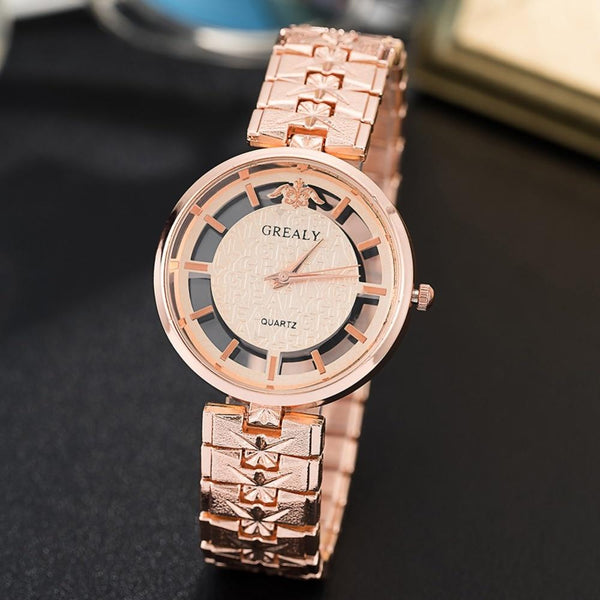 2018 new designer wrist watches for women rose gold /gold/silver band quartz-watches ladies smart words face watches with box